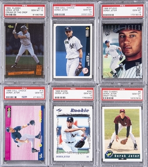 1992-96 Derek Jeter Early Career and Rookie Cards PSA GEM MT 10 Collection (6 Different)